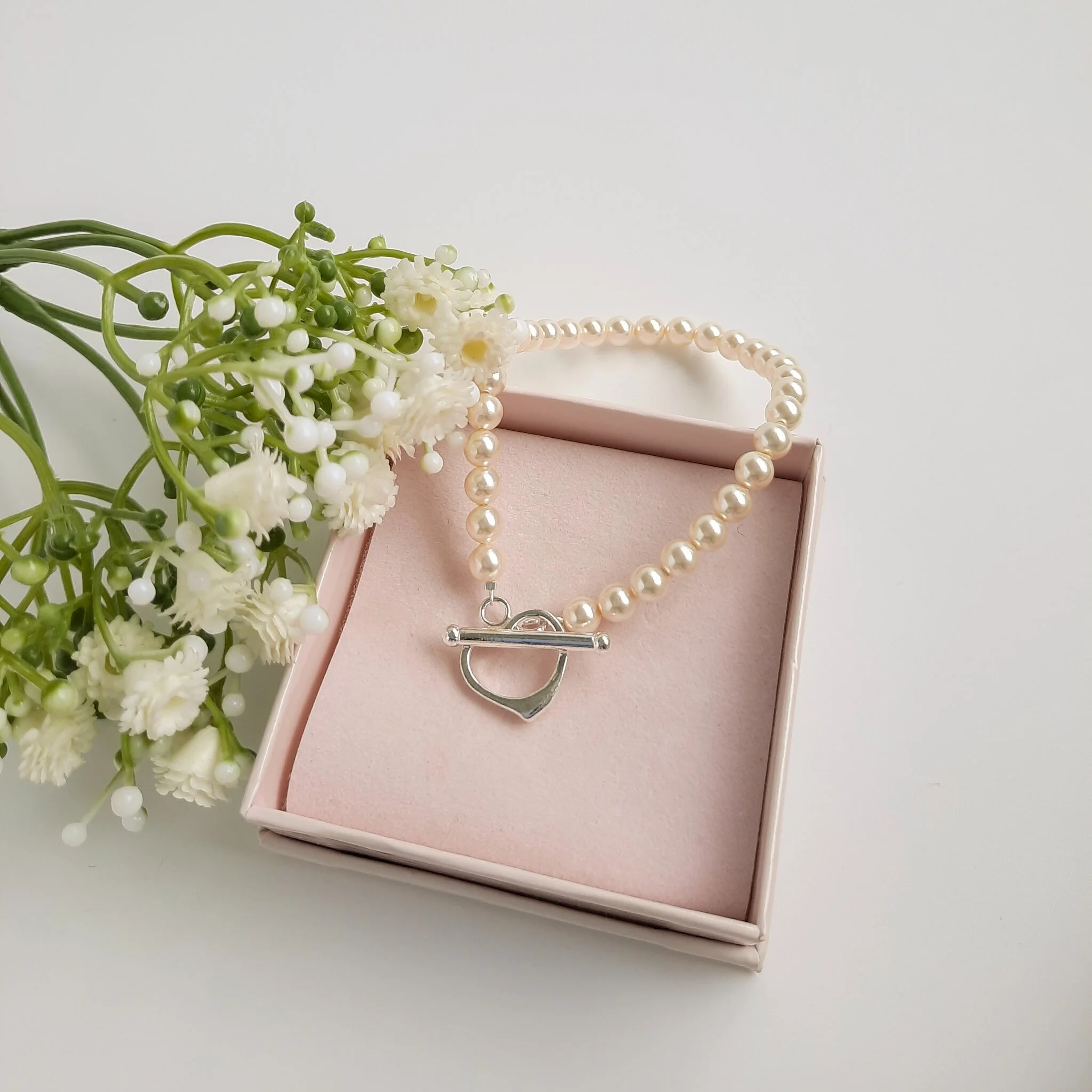 Pearl Heart Bracelet Watermeadow Lane